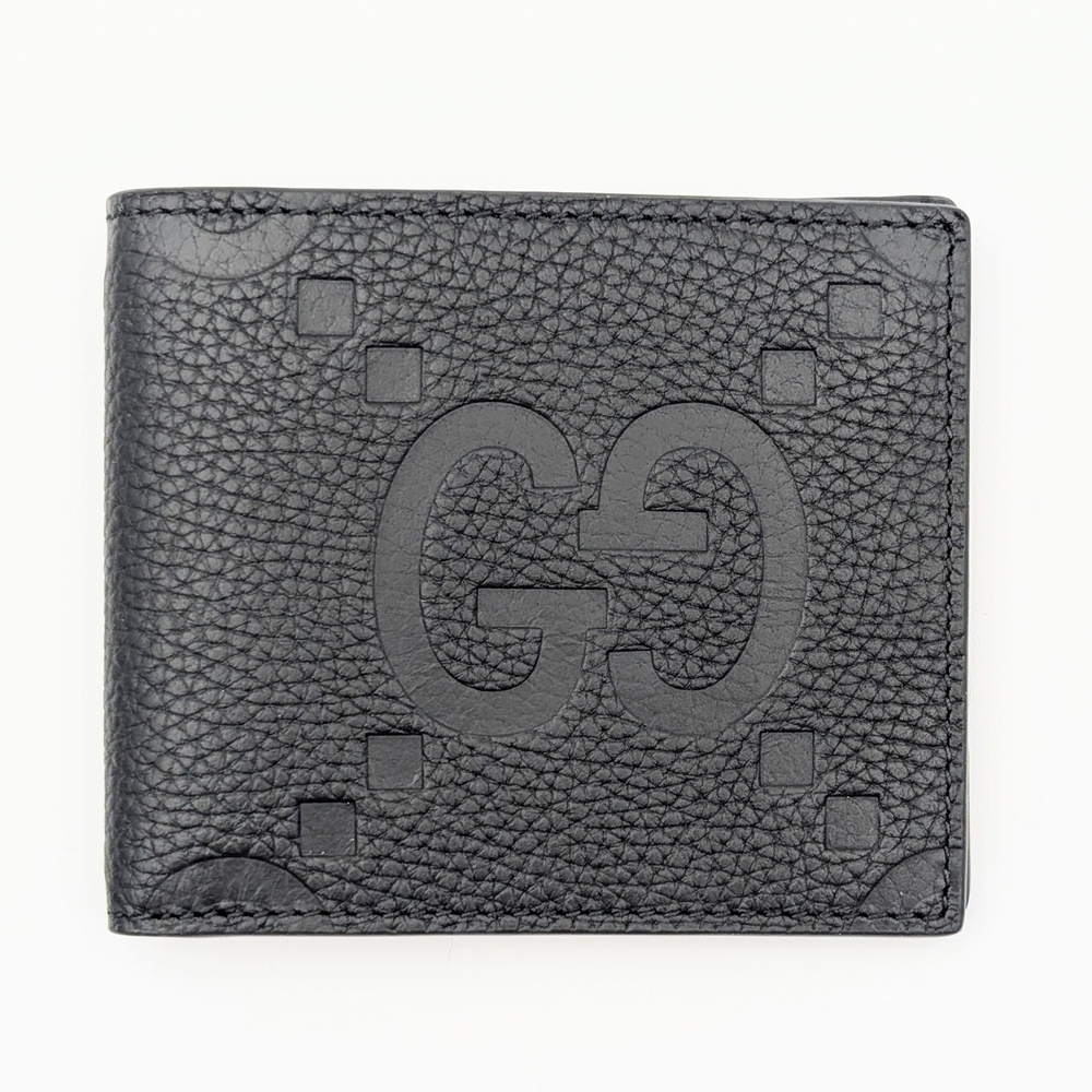 Gucci GG Black Leather Bi-fold Wallet